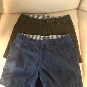 Women’s cotton shorts, size 8, two pair